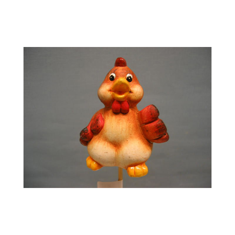 tyúk alakú kerámia betűző 7cm