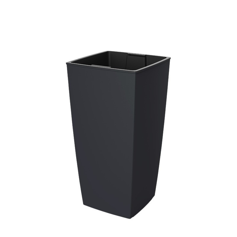 Aurora műanyag sz&ouml;gletes ny&uacute;jtott kasp&oacute; kivehető belsőtel matt antracit 30x30x57cm