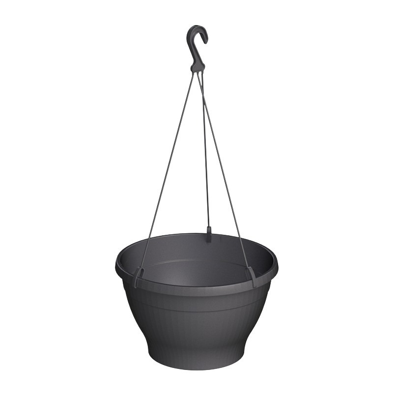 Melrose Espirit műanyag akaszt&oacute;s kasp&oacute; akaszt&oacute;val antracit 26x16,5cm