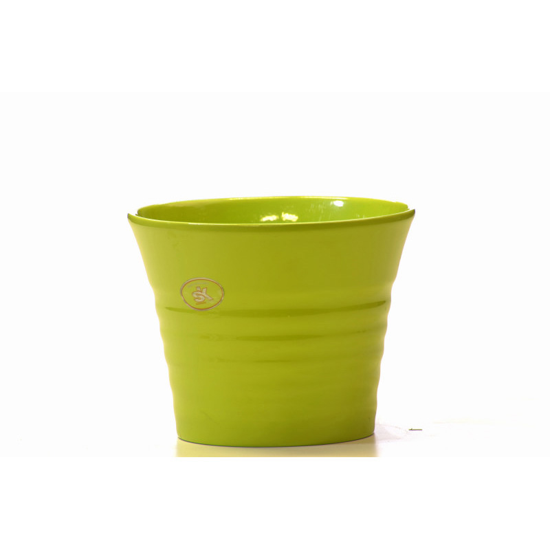 Vega kerámia kaspó zöld 13cm