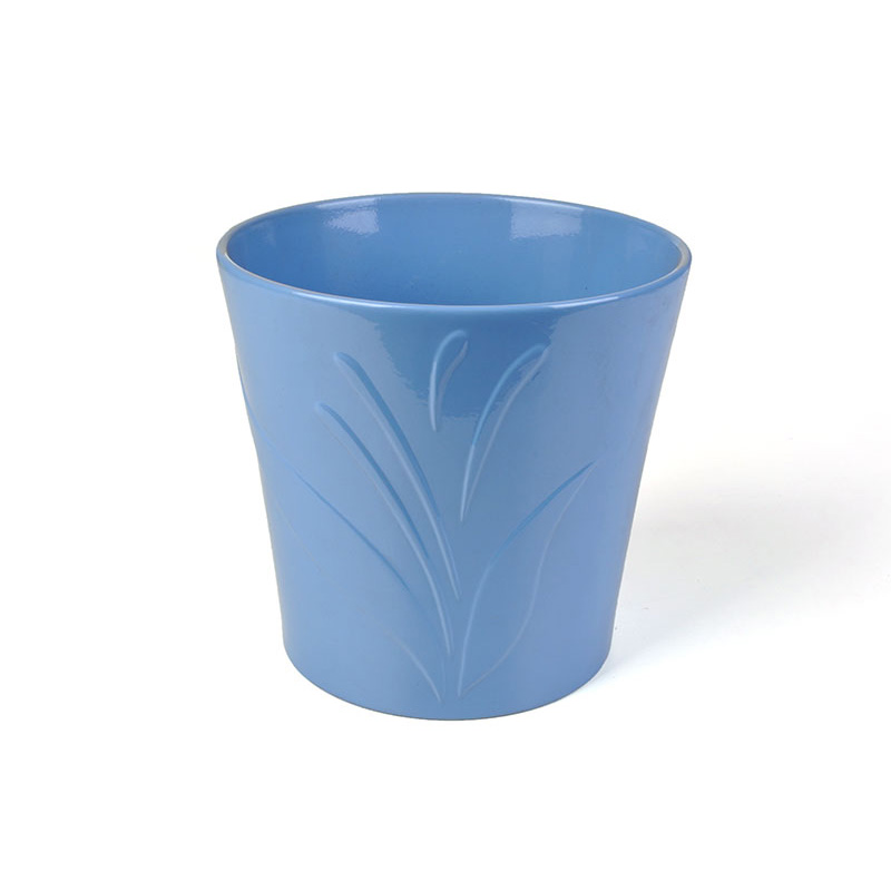 Venice kerámia kaspó világoskék 14cm