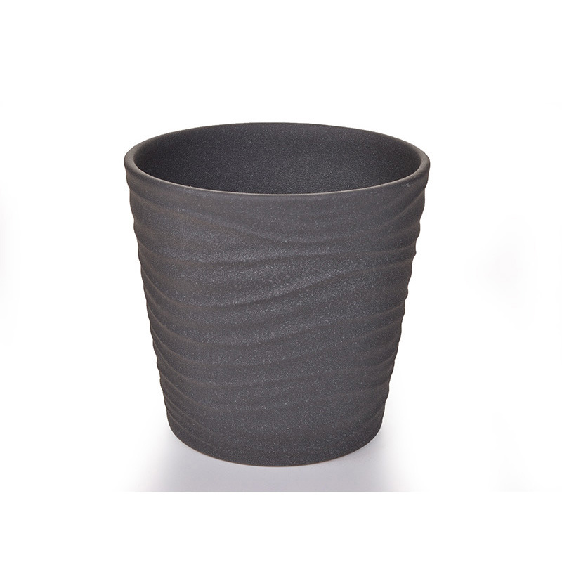 kőhat&aacute;s&uacute; Sonora ker&aacute;mia kasp&oacute; matt antracit 16cm