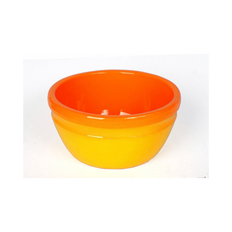 kerá. tál sárga-narancs 19cm