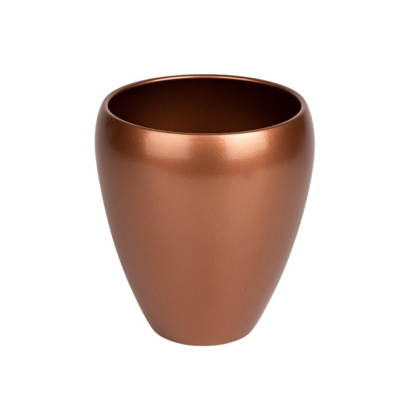 Luna orchidea váza rézszín 14cm