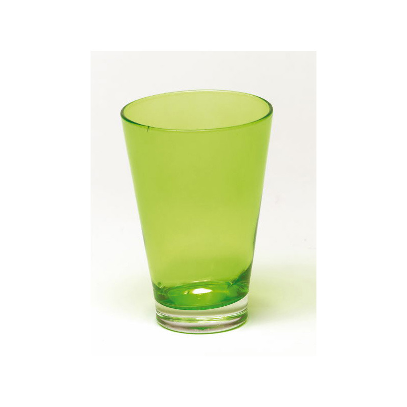 üveg kaspó zöld 11,7x17cm