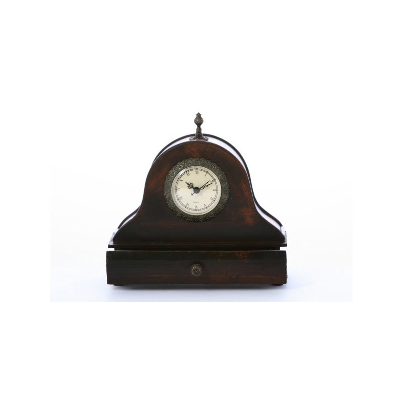 antik fa óra barna 25x10x25cm