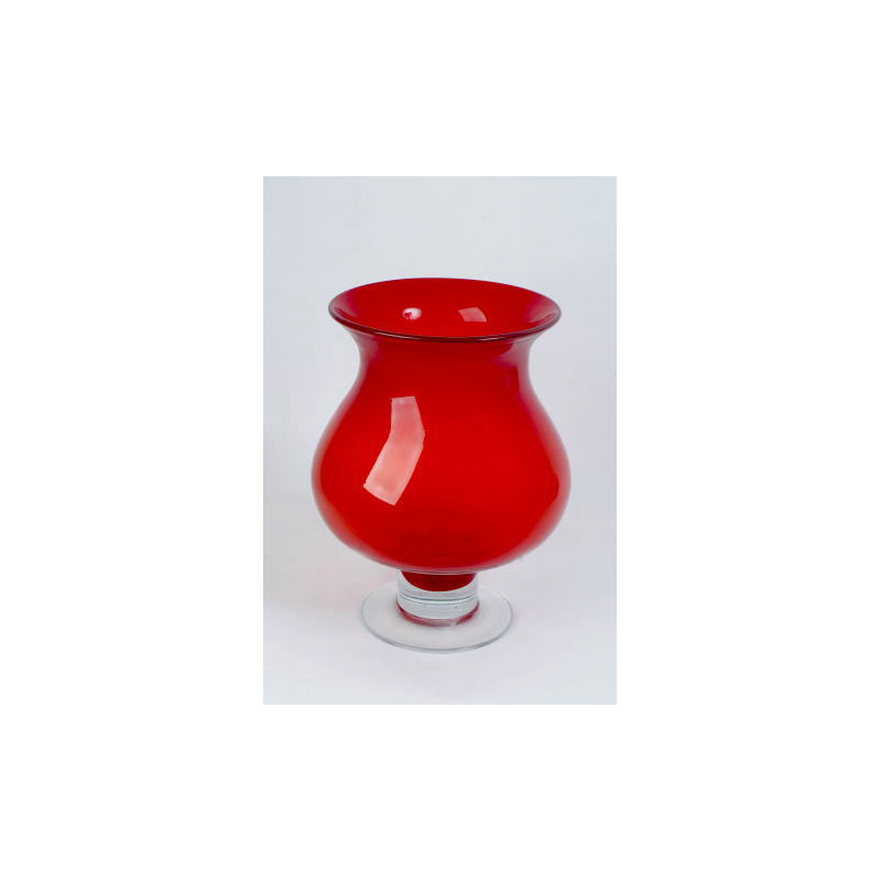 üveg pohár bordó 20x26cm