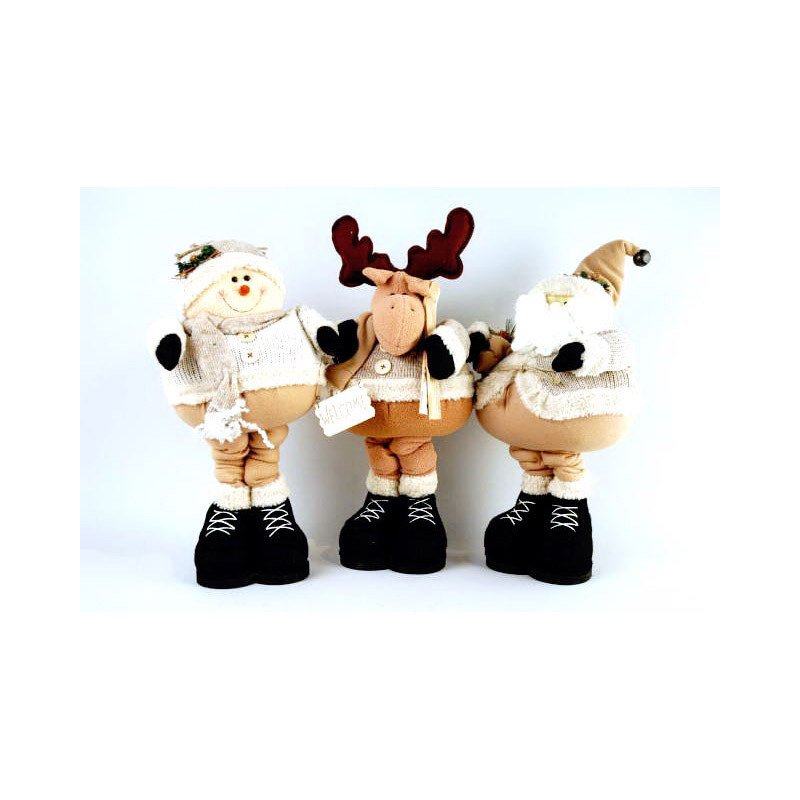 télapó/szarvas/hóember bézs szortiment 20x29,5cm