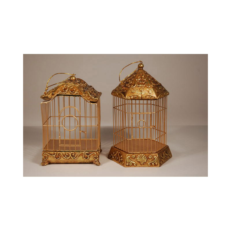 hatsz&uuml;g alak&uacute;f&eacute;m mad&aacute;rkalitka szett arany 30x30x42cm