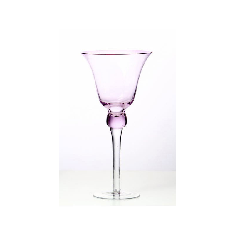 üveg kehely világos rózsaszín