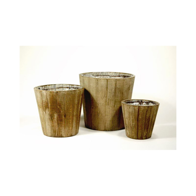 fa kaspó natúr 16,5x14,5cm