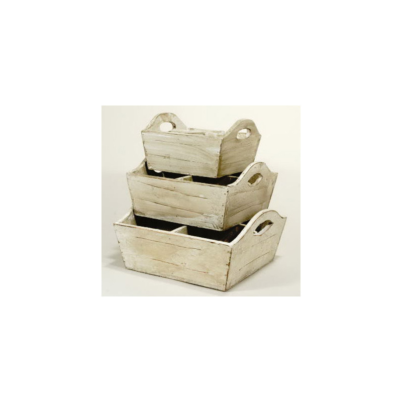 n&eacute;gyes tagol&aacute;s&uacute; fa l&aacute;da antik barna 25x24x12,5cm