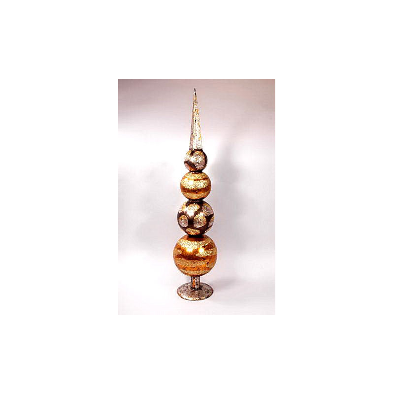 gömbös dekor kúp bronz-arany 20x110cm