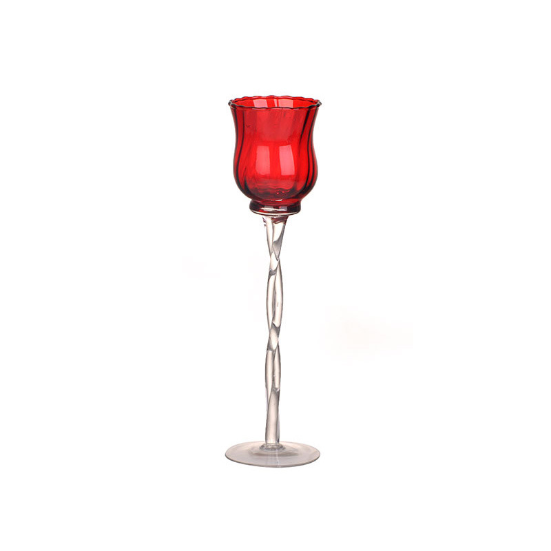 dekor&aacute;ci&oacute;s &uuml;veg poh&aacute;r sz&iacute;ntelen-piros 8x30cm