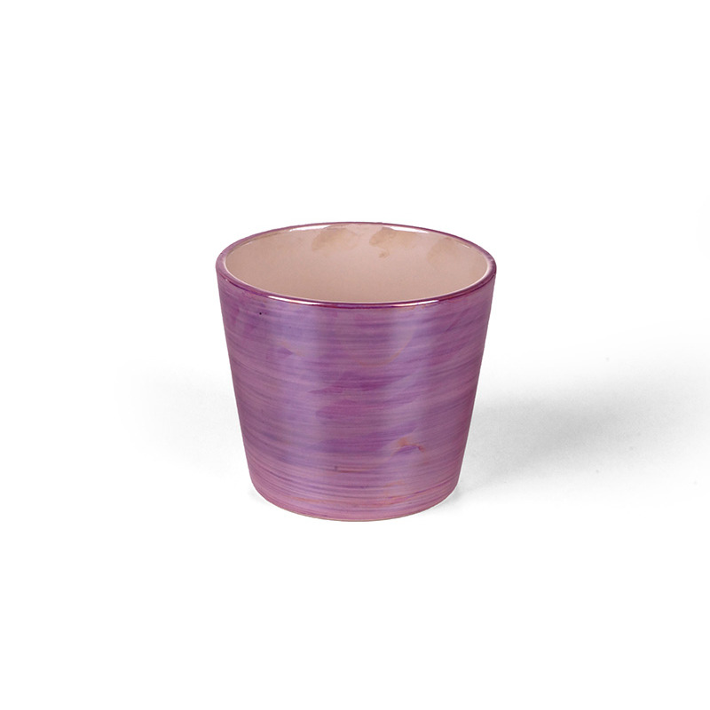 gyöngyházmintás kerámia kaspó lila 11,5x10cm