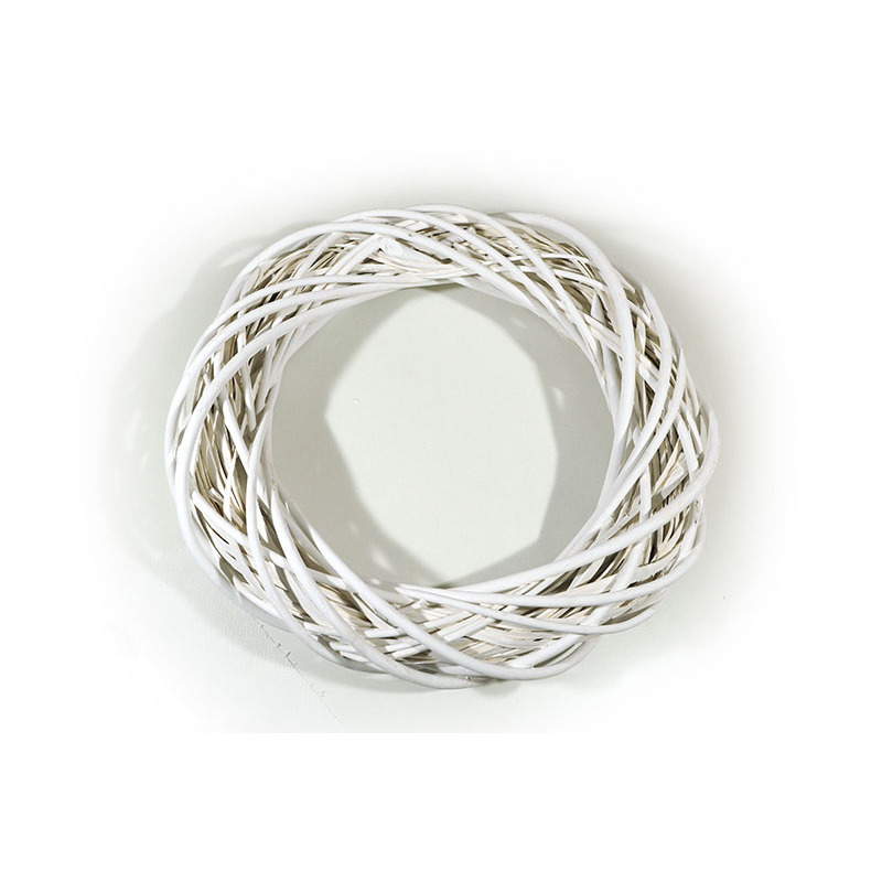 vessző koszor&uacute; feh&eacute;r 38x8cm