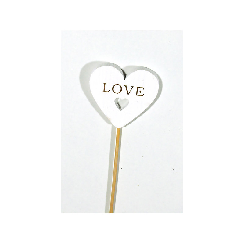 sz&iacute;v besz&uacute;r&oacute; love felirattal feh&eacute;r 5x5/24cm 12db/csomag