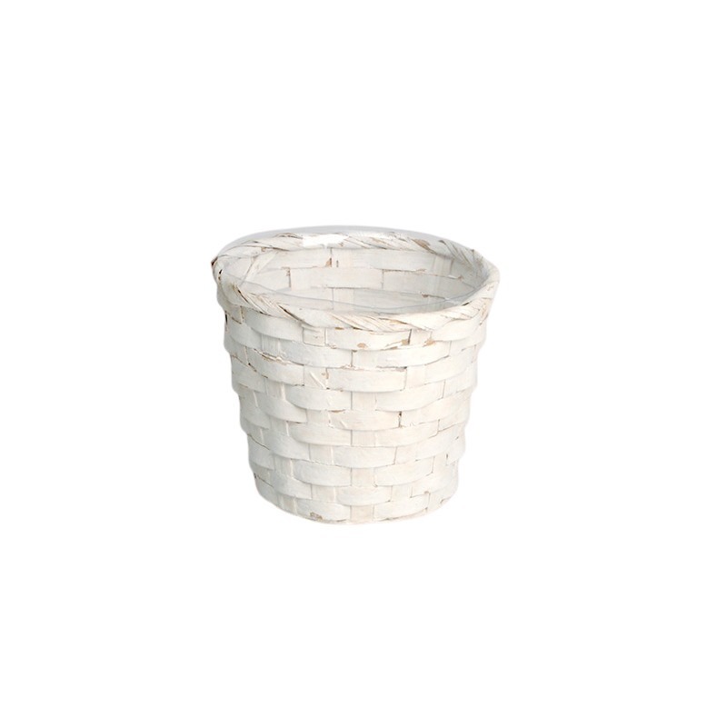 bambusz kasp&oacute; feh&eacute;r 9,5x8cm