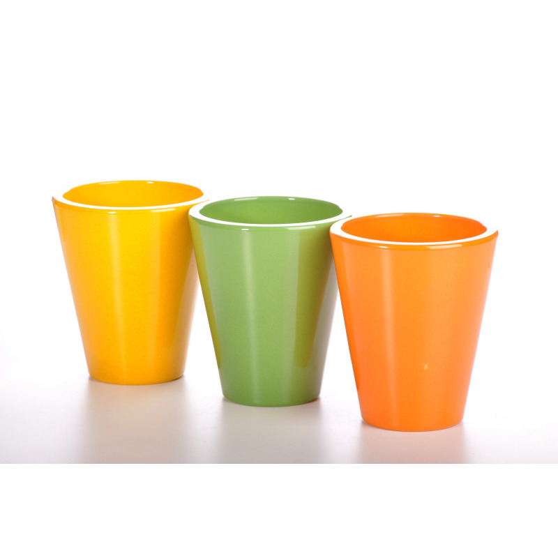 orchidea v&aacute;za guzm&aacute;nia mix 14cm sz&oacute;rt s&aacute;rga/z&ouml;ld/narancs