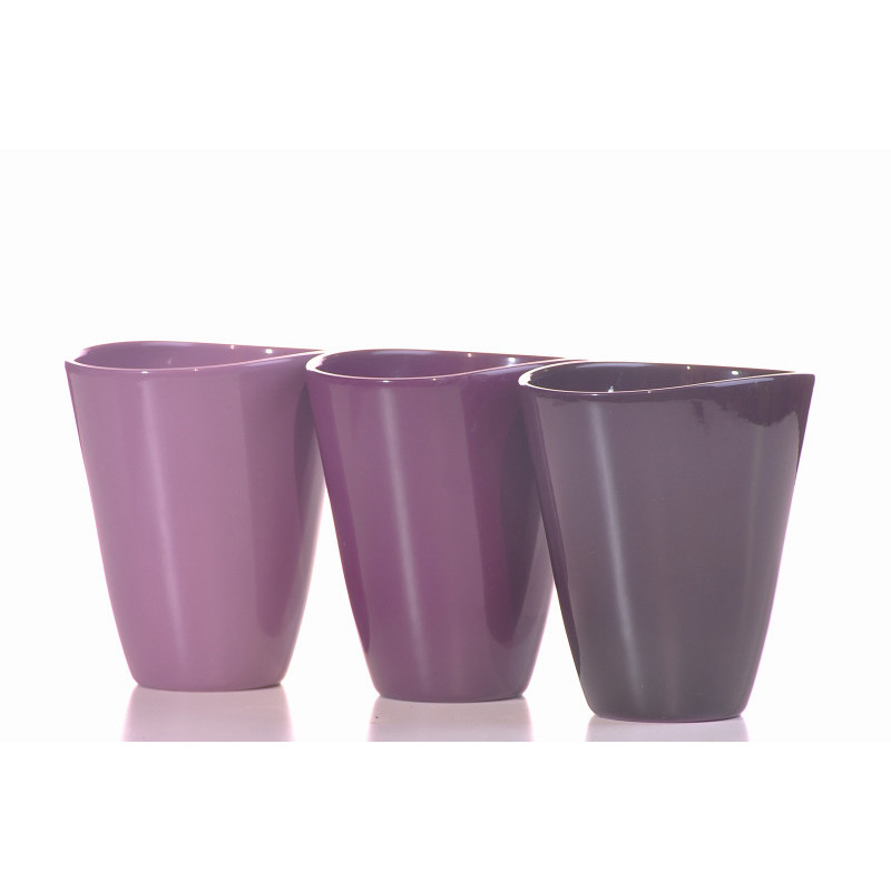 ovális orchidea váza új lilás mix 14cm szeder-sötétlila-lila