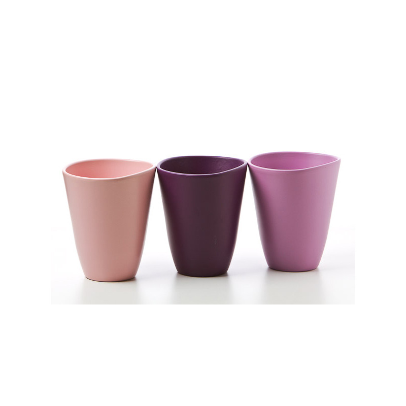 ovális orchidea váza matt levendula mix 14cm matt sötétpink/ levendula/lila