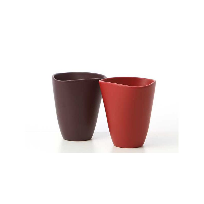 h&aacute;romsz&ouml;g alak&uacute; orchidea v&aacute;za matt bord&oacute;-matt lila 14cm