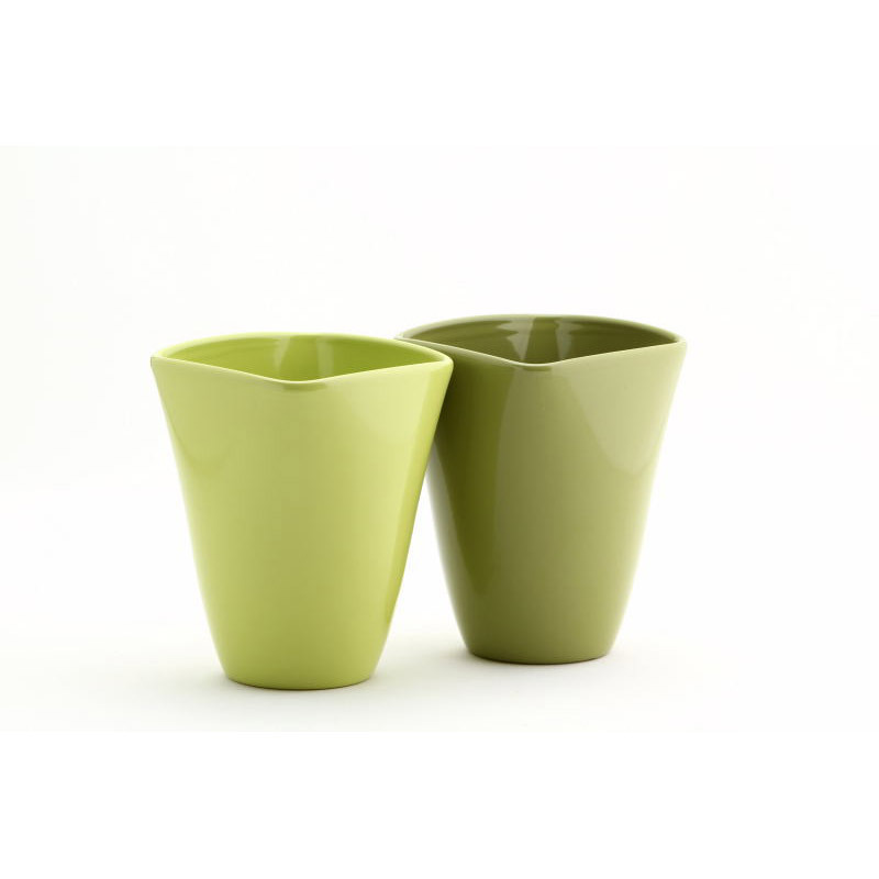 Quatro orchidea váza zöld mix 14cm fűzöld-bambuszzöld