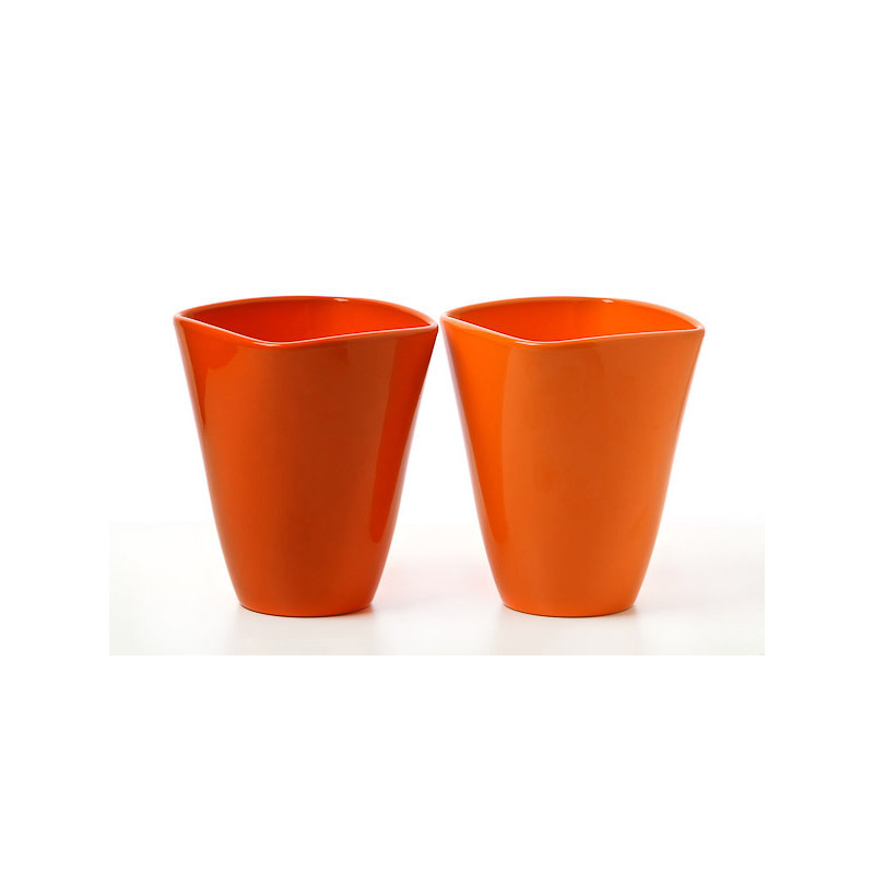 Quatro orchidea v&aacute;za narancs mix 14cm mandarin-narancs