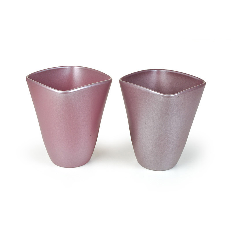 Quatro orchidea v&aacute;za met&aacute;l kar&aacute;csonyi mix 14cm met&aacute;l r&oacute;zsasz&iacute;n-met&aacute;l lila