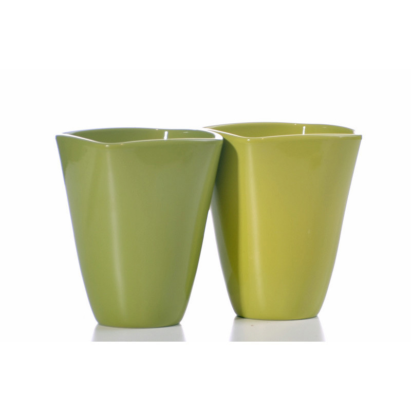 szögletes orchidea váza bambusz mix 18cm bambusz-nádzöld