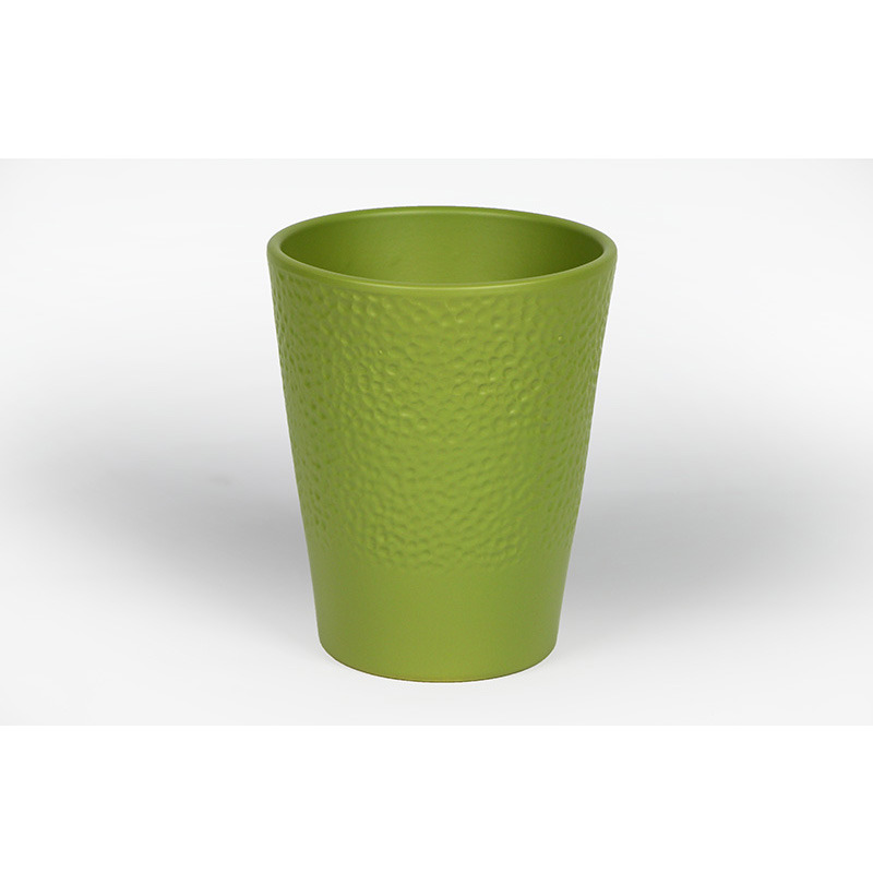 nyomott k&ouml;rmint&aacute;s orchidea v&aacute;za matt bambusz 14cm