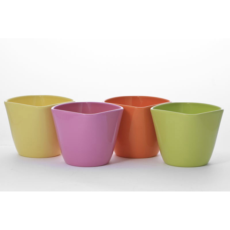 sz&ouml;gletes ker&aacute;mia kasp&oacute; ny&aacute;ri mix 11cm r&oacute;zsasz&iacute;n-mandarin-fűz&ouml;ld-citroms&aacute;rga