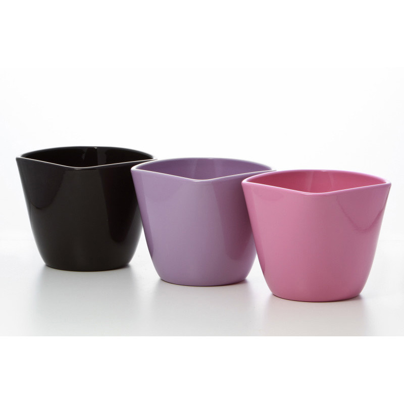 szögletes kerámia kaspó erika mix 15cm világos lila-rózsaszín-szeder