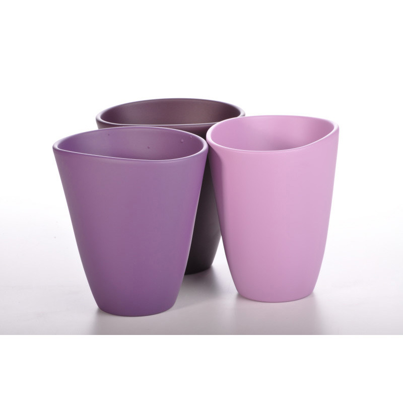 ov&aacute;lis orchidea v&aacute;za matt lila mix 14cm matt lila/levendula/padlizs&aacute;n