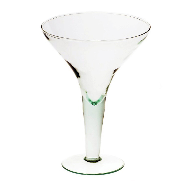 talpas üveg kehely 17x22cm