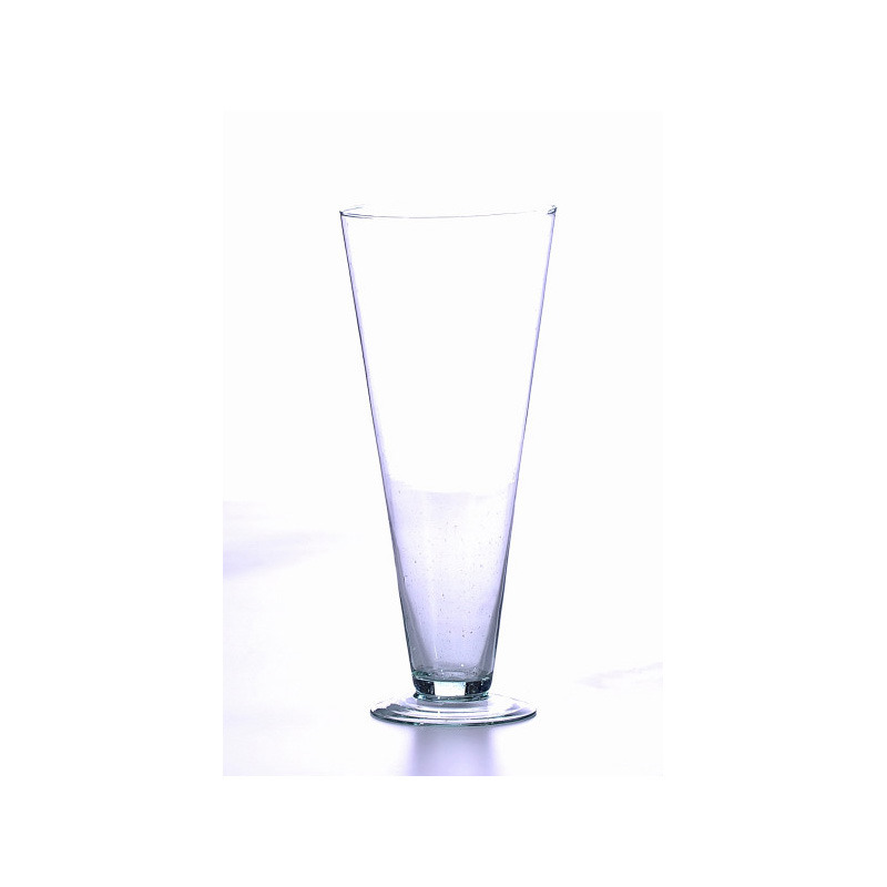 talpas üveg váza 13x30cm