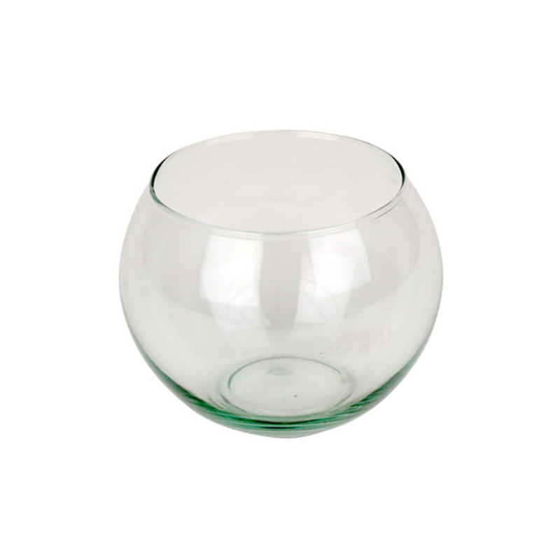 gömb alakú üveg váza 12cm