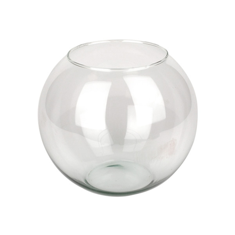 gömb alakú üveg váza 25cm