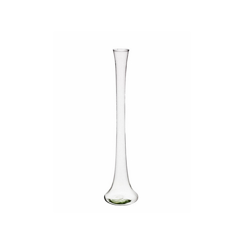 egyszálas üveg váza 7,5x 60cm
