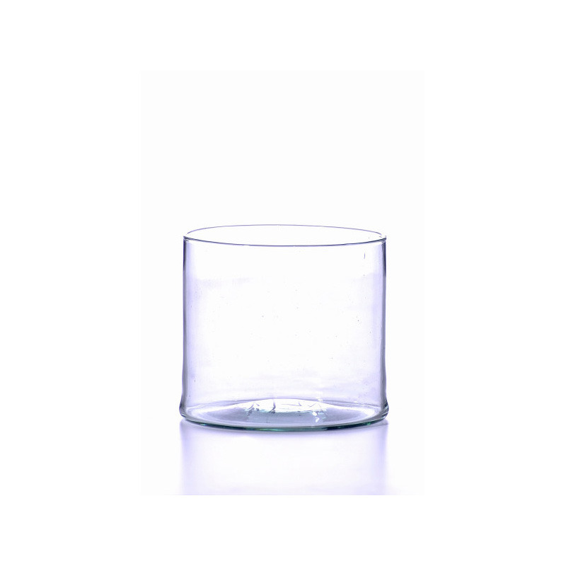 henger alakú üveg váza 13,5x12cm