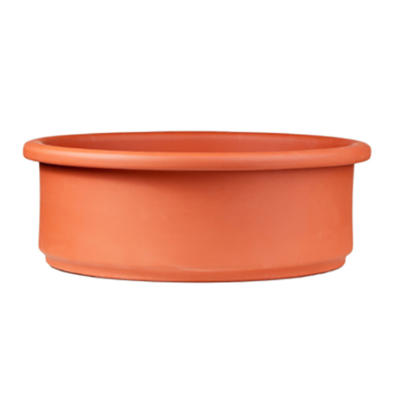 Zed agyag ültetőtál terrakotta 22cm alsó lyuk nélkül