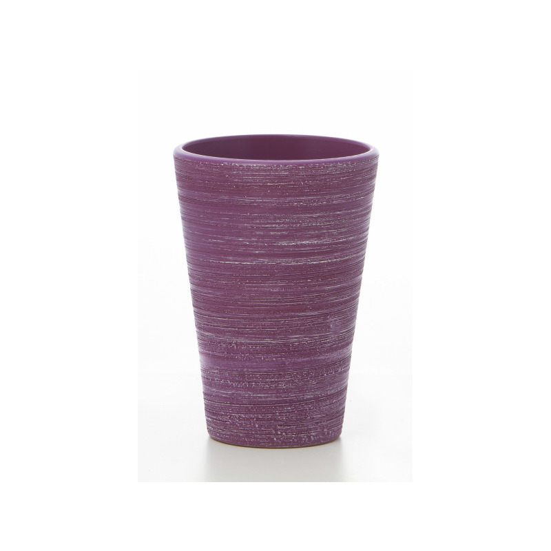 karcos orchidea v&aacute;za lila-feh&eacute;r 14cm