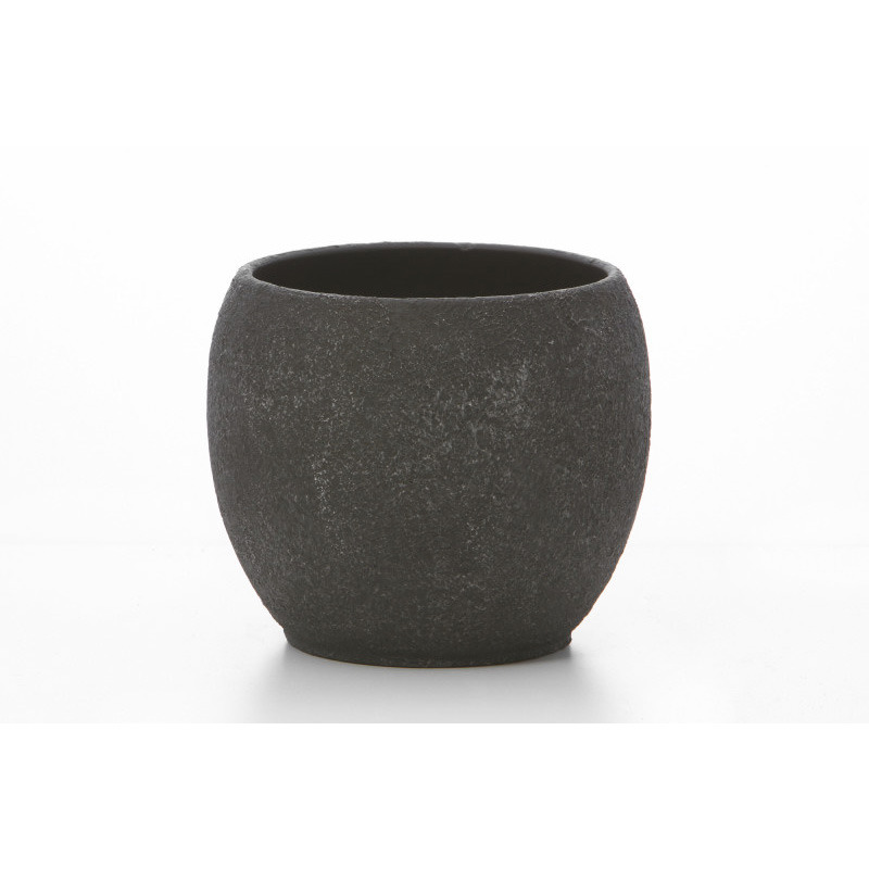 goly&oacute; alak&uacute; l&aacute;vamint&aacute;s ker&aacute;mia v&aacute;za fekete-sz&uuml;rke 15cm