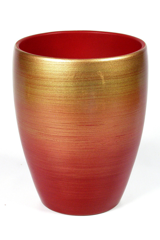 orchidea v&aacute;za bord&oacute;-arany 13,5cm