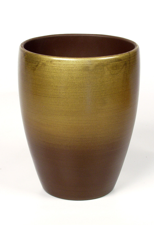 orchidea váza barna-arany 13,5cm