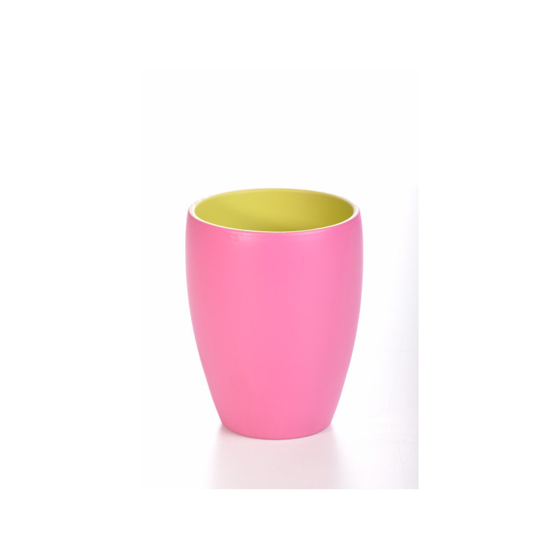 orchidea v&aacute;za matt vil&aacute;gos lila 13cm z&ouml;ld belső