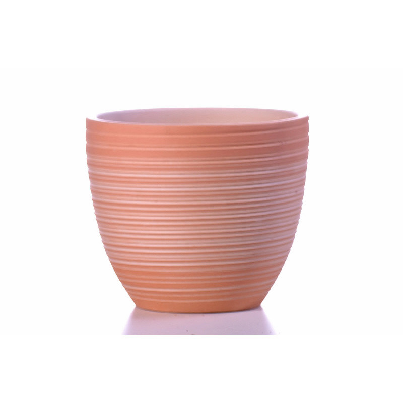 bordás kerámia kaspó natúr-terakkotta 24cm