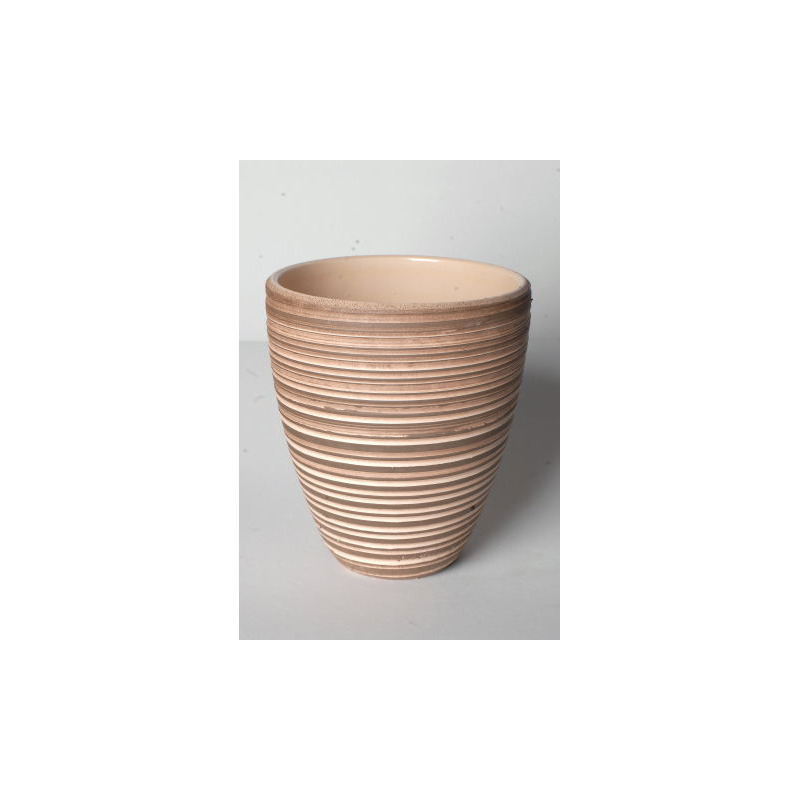 bord&aacute;s orchidea v&aacute;za barna-nat&uacute;r 15cm