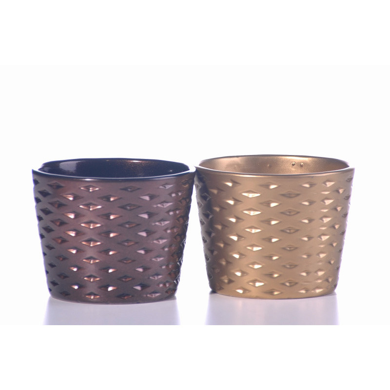 Tetra ker&aacute;mia kasp&oacute; kar&aacute;csonyi mix 12cm arany-r&eacute;zbarna