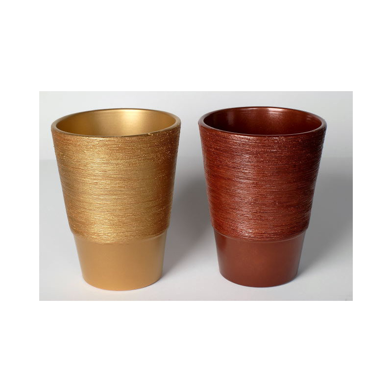 karcos orchidea váza mix arany rézbarna 17cm